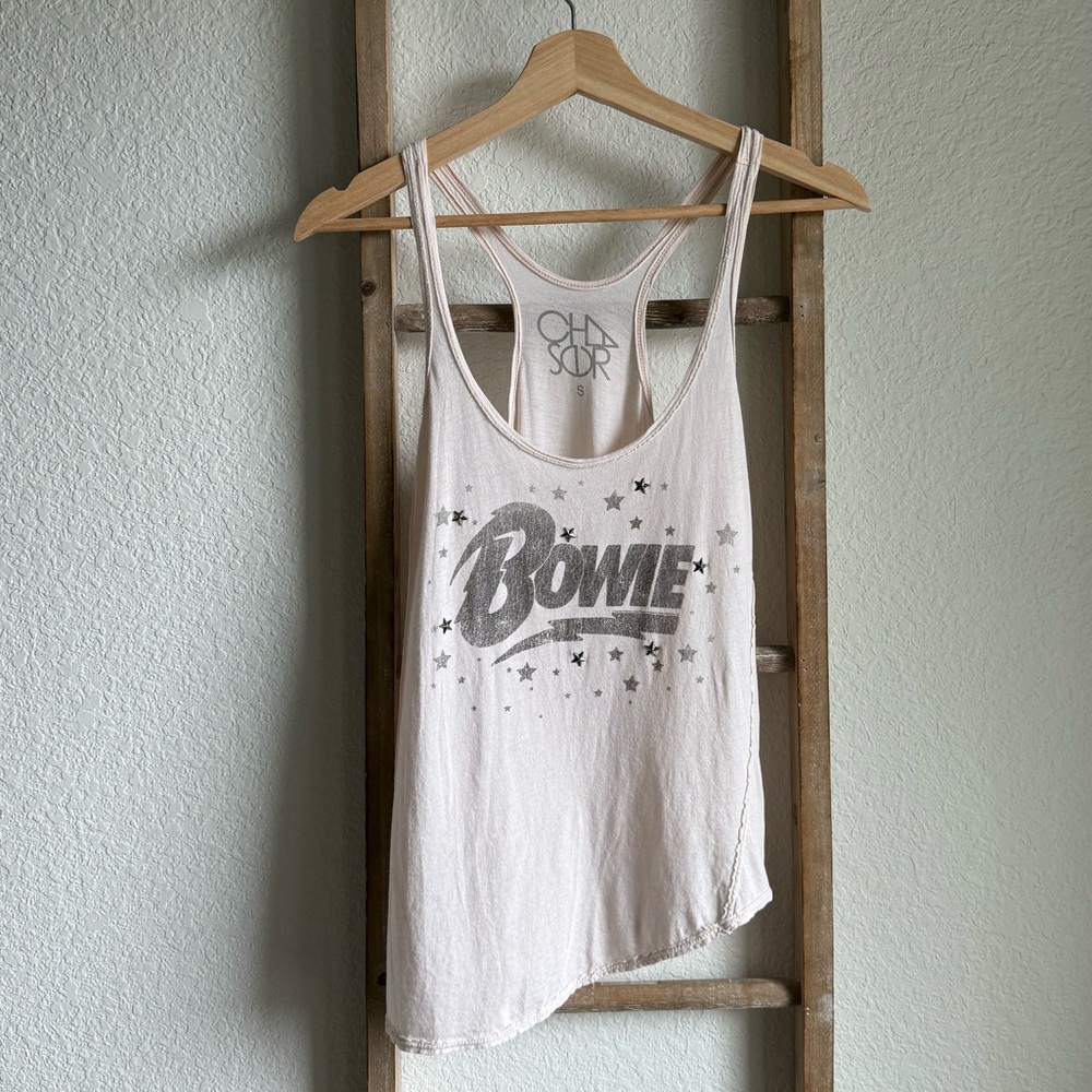 Chaser David Bowie Trapeze Racerback Tank Sz: S